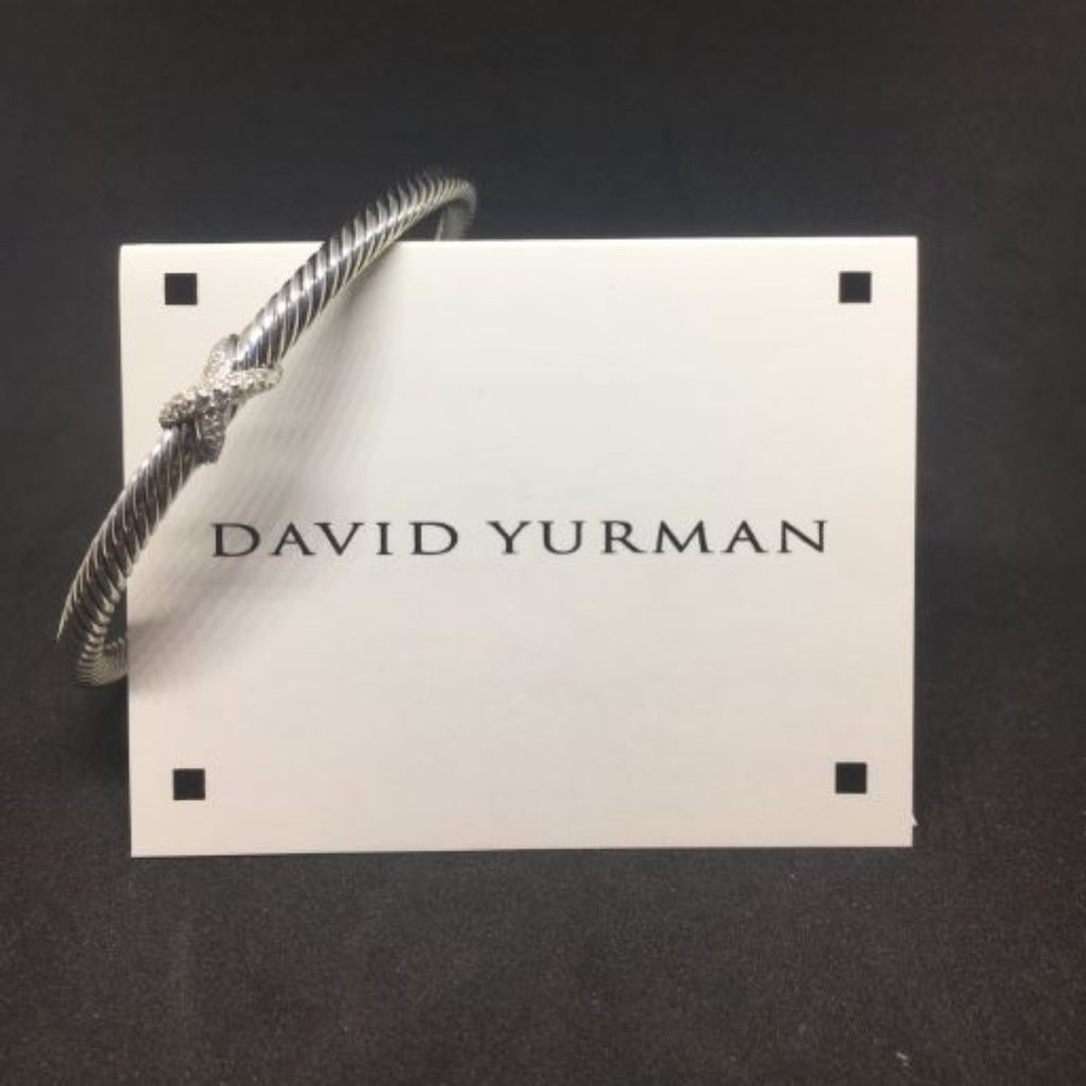 David Yurman Diamond X 4mm Station Bracelet